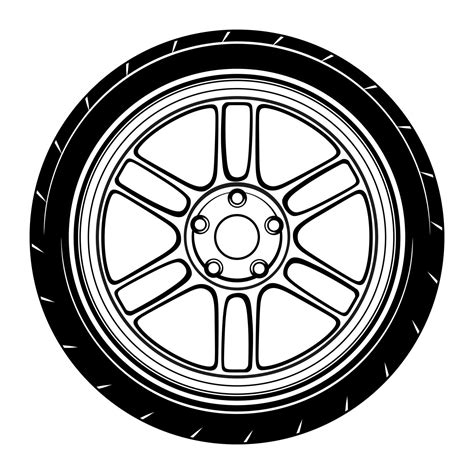 Car Wheel Illustration For Conceptual Design 2027296 Vector Art At Vecteezy