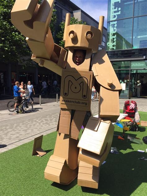Makerbot Cardboard Robot Cardboard Costume Cardboard Sculpture
