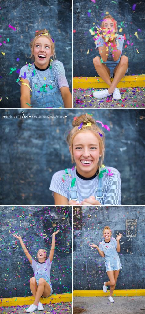 Throwback Thursday Maddys Confetti Filled Senior Portrait Session In