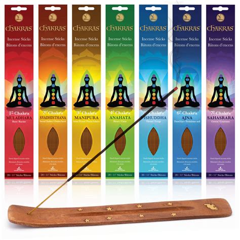7 Chakras Incense Sticks Set For Meditation Yoga And Reflection