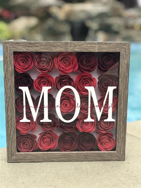Etsy uk gifts for her. Mothers Day Gift Flower Shadow Box Gift for Her Gift ...