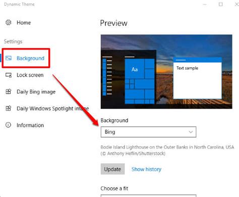 Automatically Set Bing Images As Windows 10 Desktop Background