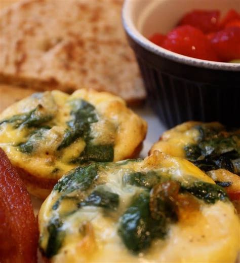 Mini Frittatas With Spinach And Tomatoes Recipe Stl Cooks