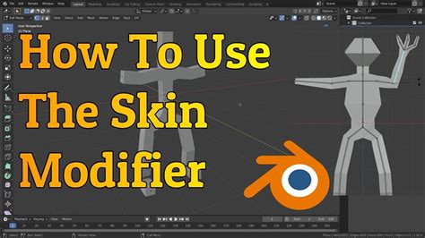 How To Use The Skin Modifier Blender 292 Tutorial Youtube