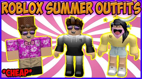 Top 5 Cheap Roblox Summer Outfits Boys And Girls Youtube