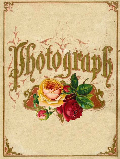 Vintage Floral Cover From A Victorian Photo Album Cover Vintage Labels Vintage Ephemera