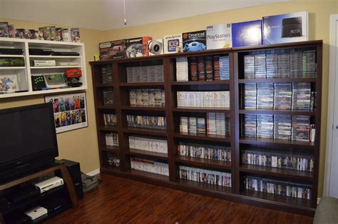 Gaming Room Video Game Shelves Via Racketboy User 8bit Game Room