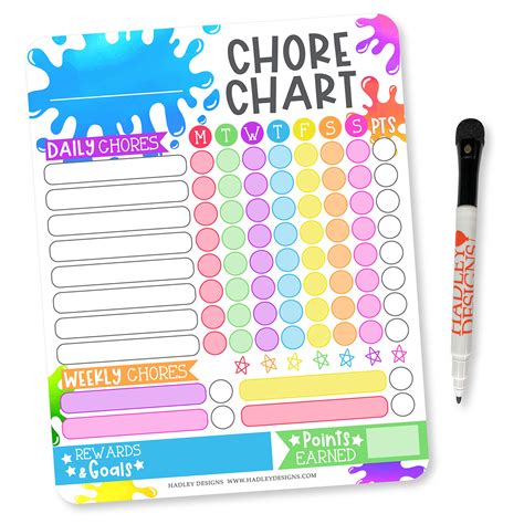 Buy Slime Kids Chore Chart Magnetic Reward Chart For Kids Good