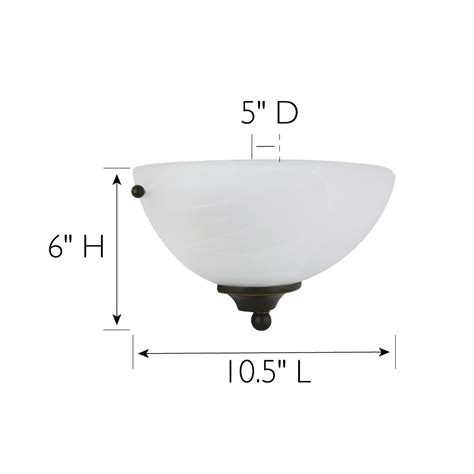 Design House 514554 Millbridge Traditional 1 Light Indoor Dimmable Wall Sconce With Alabaster