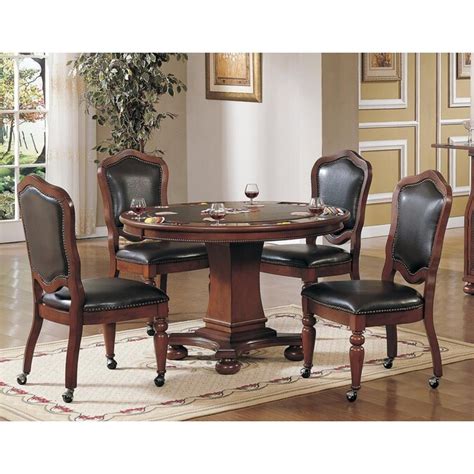 Sunset Trading Bellagio Distressed Brown Cherry Round Dining Table