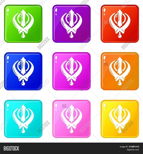 Khanda Symbol Sikhism Image And Photo Free Trial Bigstock
