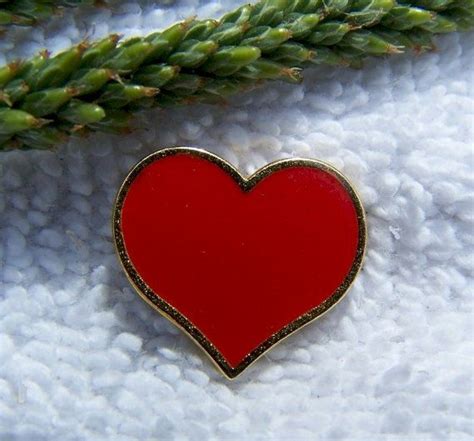 Hallmark Red Heart Lapel Pin Valentines Day Etsy Costume Jewelry