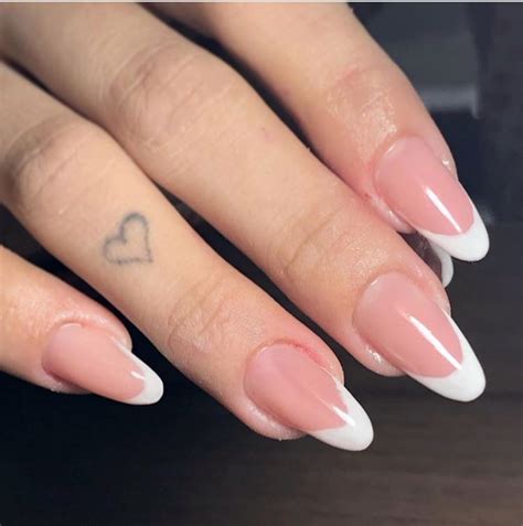 almond nails rounded acrylic nails almond nails french almond nails pink