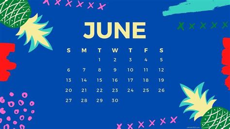 June 2021 Desktop Calendar Wallpaper In 2021 Calendar Wallpaper