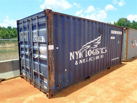20 Steel Shipping Container Jm Wood Auction Company Inc
