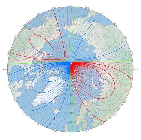Magnetische Noordpool Verplaatst Zich Richting Siberië