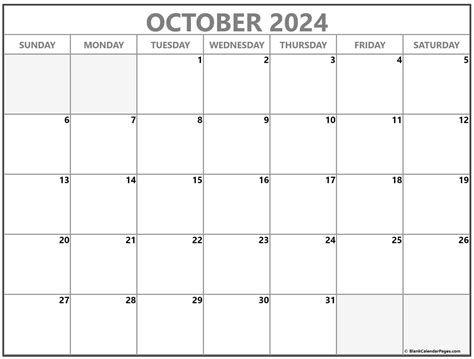 October 2022 Calendar Free Printable Calendar