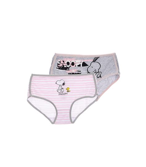 Girls Two Snoopy Panties Color Pink Size 8yrs Old
