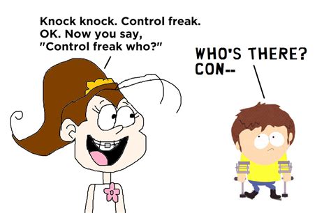 Luan Loud Telling A Control Freak Knock Knock Joke By