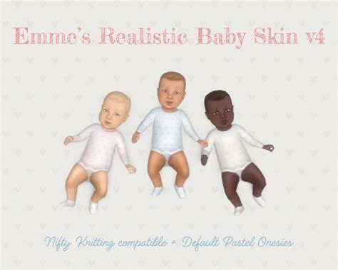 Ts4 Emmes Realistic Baby Skin V4 The Sims Game