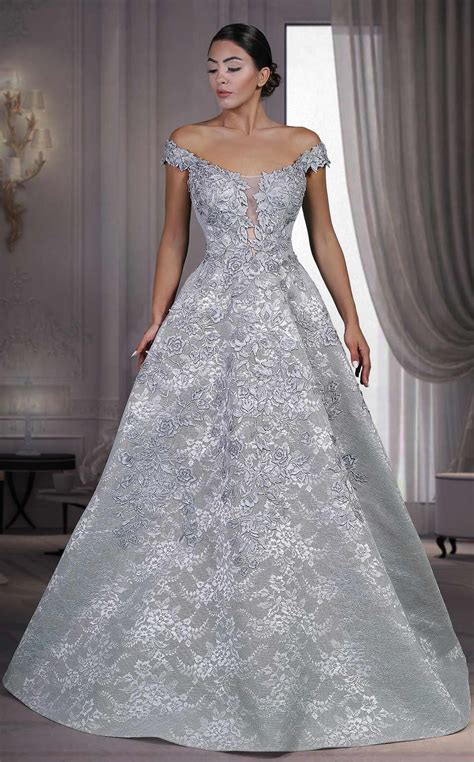 Gowns Silver Wedding Dress Grey Wedding Dress