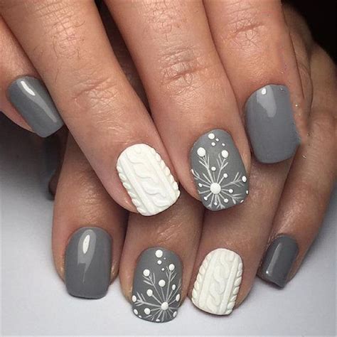 30 Snowflake Square Winter Nails Ideas Try In 2019 Latest Fashion
