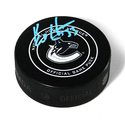 bo horvat vancouver canucks autographed nhl® official game model hockey puck ebay in 2020
