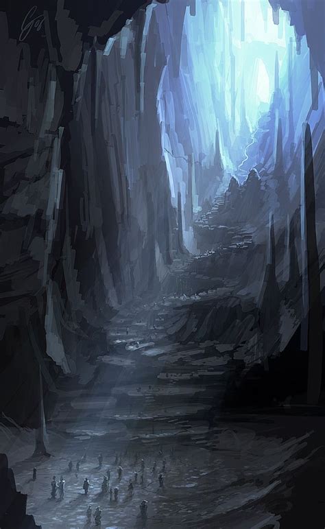 A Caverna Fantasy Landscape Fantasy Art Landscapes Fantasy Art