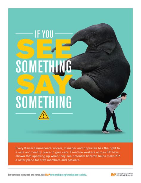 Poster: If You See Something, Say Something | Labor Management Partnership