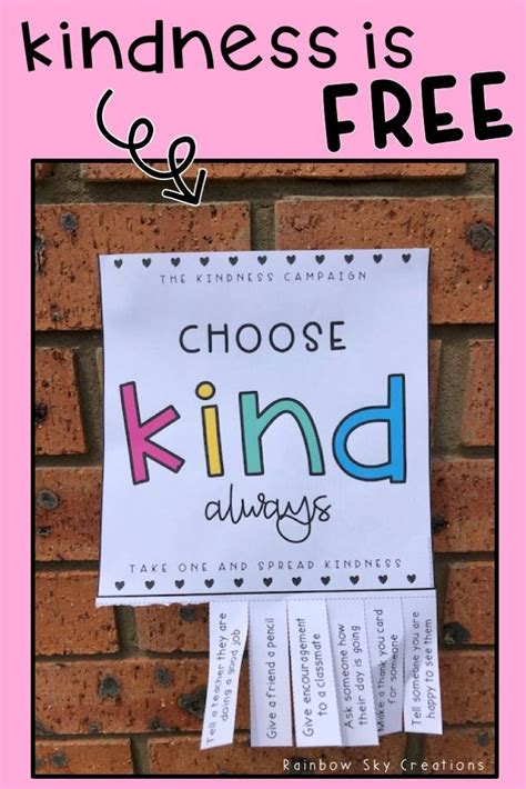 The Kindness Campaign Freebie Kindness Activities Kindness Challenge