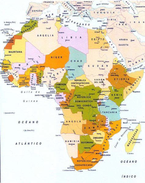 Los 54 Países De África Y Sus Capitales En 2020 Mapa Politico De
