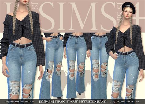 Sims 4 Baggy Low Rise Jeans