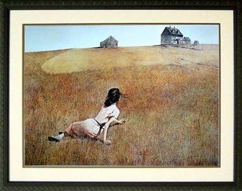 Christinas World By Andrew Wyeth Painting Girl On Field Framed Art