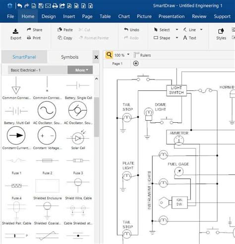 Best Free Electrical Schematic Drawing Software Wiring Diagram