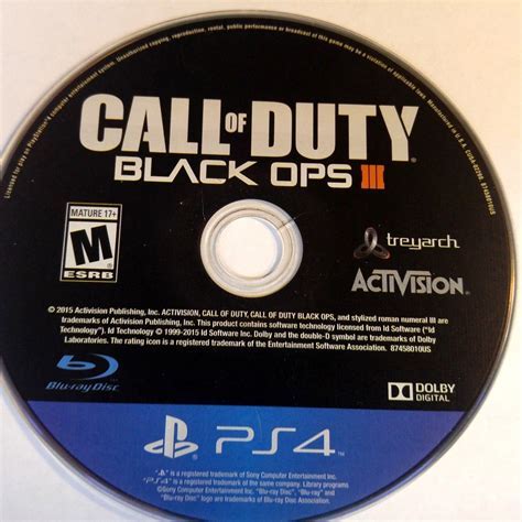 Call of duty vanguard to also release on ps4 and xbox one. ps4 game disc call of duty black ops 3 | Cash City