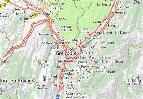 Michelin Grenoble Map Viamichelin