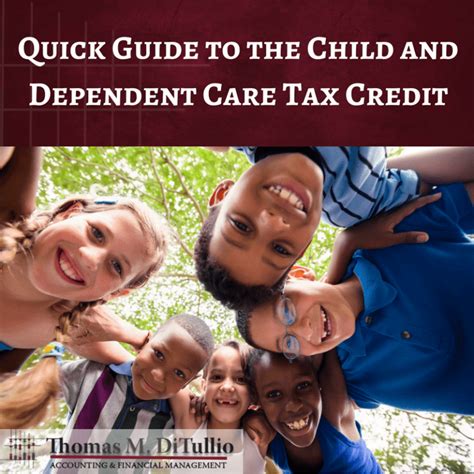 Quick Guide To The Child And Dependent Care Tax Credit Tmd Accounting