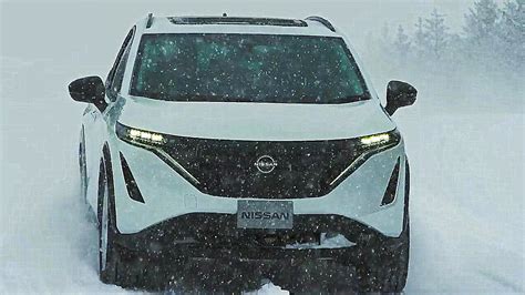 2022 Nissan Ariya Testing In Hokkaido Japan Extreme Cold Weather
