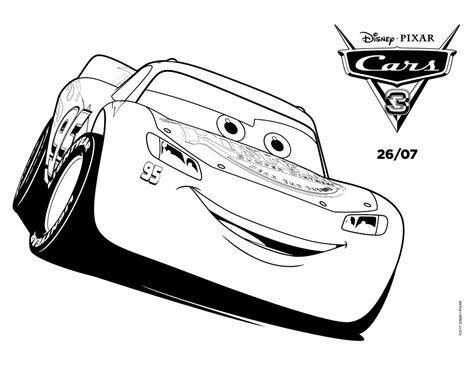 Lightining Mcqueen Coloring Page From The New Movie Cars 3 More Cars