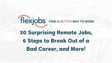 Flexjobs On Linkedin November 9 2022 30 Surprising Remote Jobs 6
