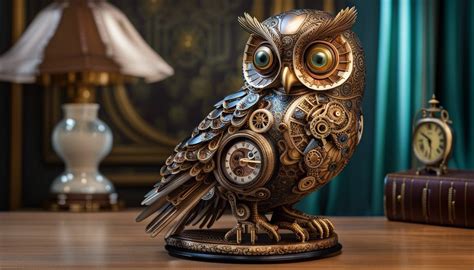 Clockwork Owl Steeampunk Ai Generated Artwork Nightcafe Creator
