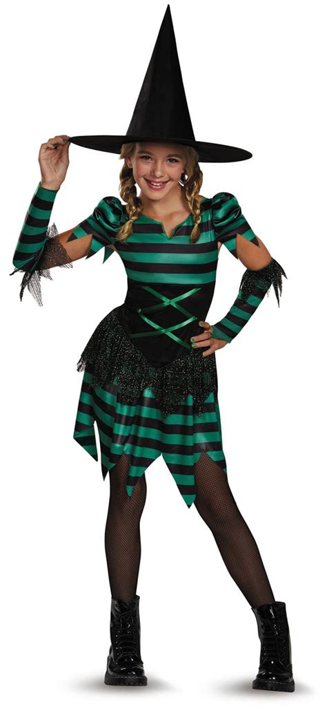 Girls Sassy Sorceress Tween Witch Costume
