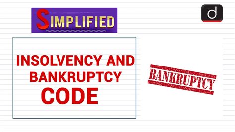 Insolvency And Bankruptcy Code Simplified Youtube