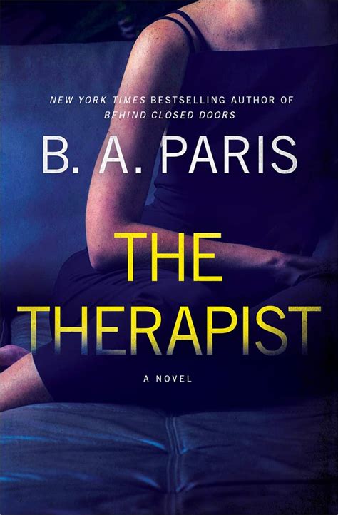 The Therapist By Ba Paris Best New Books Coming Out In 2021