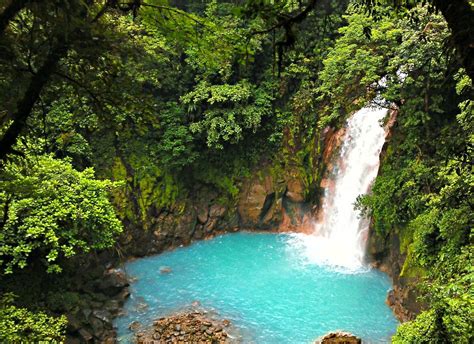 Rio Celeste Costa Rica Travel Pinterest Cas Waterfalls And