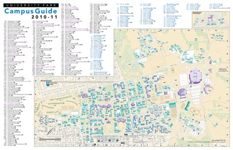 Penn State Parking Map Printable Map