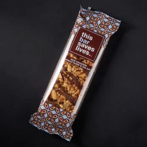 Starbucks This Bar Saves Lives Dark Chocolate Peanut Butter 1 Piece Nutrition Summary And
