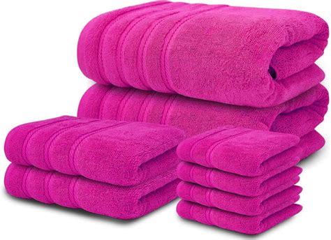 Textile Do 8 Pc Towel Bale Set 100 Egyptian Cotton Face Hand Bath