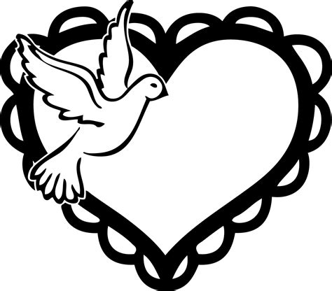 Printable Cut Out Dove Template