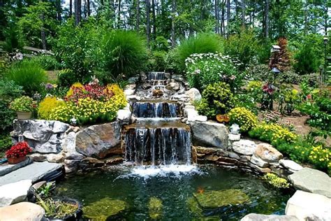 Animate Your Landscape With Waterfalls Koi Ponds Aquatic Gardens